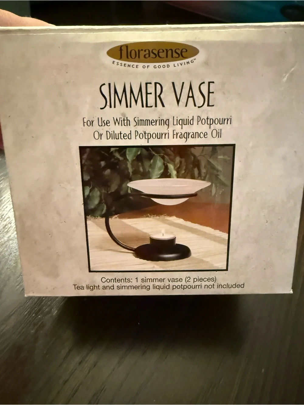 Black Simmer Vase for Potpourri